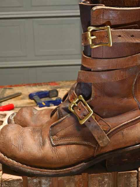 Photo by arriaga214 on February 4, 2025 of the Nicks Heritage TankerPro in Horween Natural Dublin.