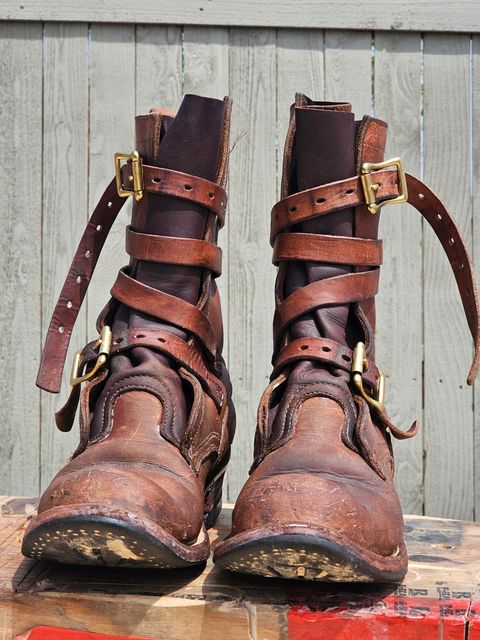 Photo by arriaga214 on March 30, 2025 of the Nicks Heritage TankerPro in Horween Natural Dublin.