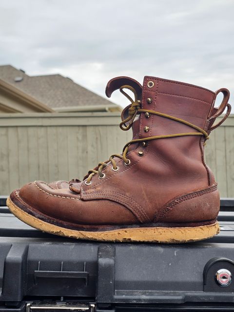 Photo by arriaga214 on September 6, 2025 of the Nicks Moc Toe in Seidel 1964 Brown.