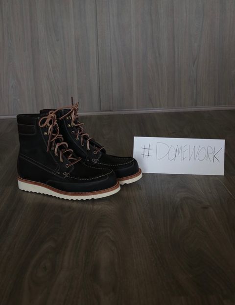 Photo by Swing077 on October 4, 2022 of the Grant Stone Field Boot in C.F. Stead Earth Waxy Commander Suede.