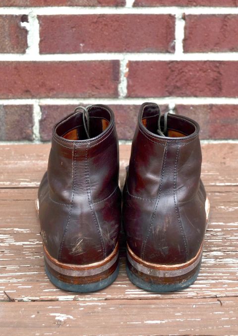 Photo by PerHansa on November 5, 2022 of the Alden Indy Boot in Horween Brown Chromexcel.