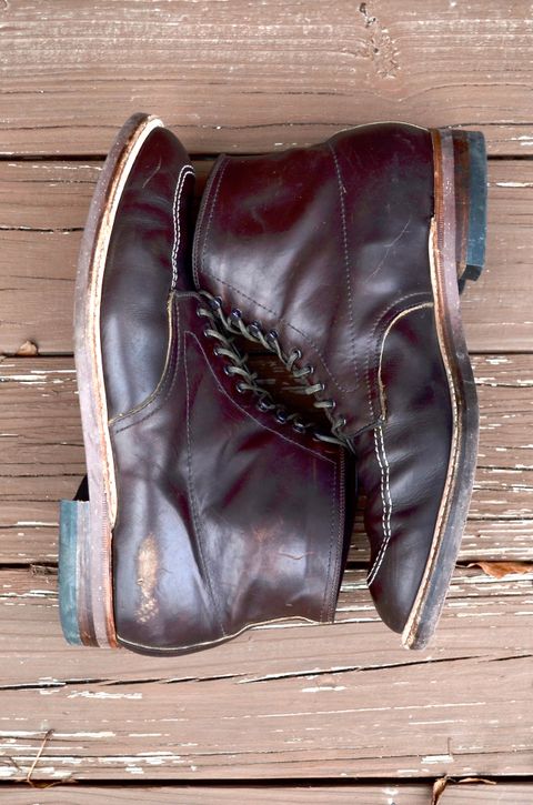 Photo by PerHansa on November 5, 2022 of the Alden Indy Boot in Horween Brown Chromexcel.