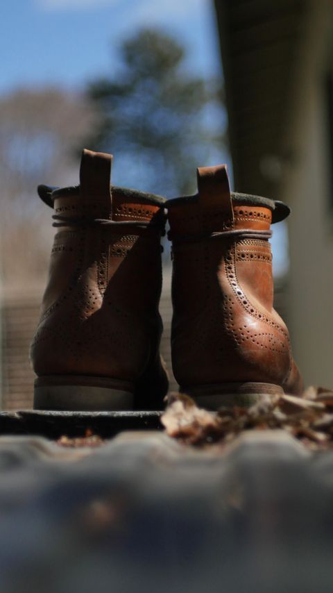 Photo by CowboyFriday on March 3, 2024 of the Tahura Edulis in Maryam Natural Horsebutt & Guidi Black Reverse Horsebutt.