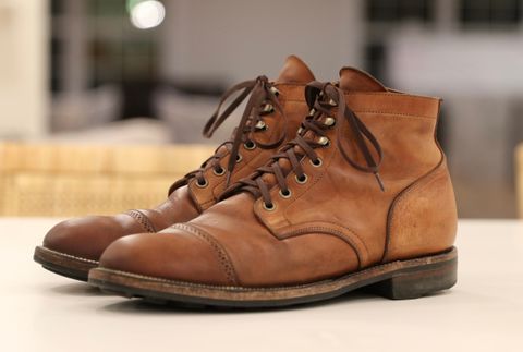 Photo by sampson1980 on October 28, 2022 of the Viberg Service Boot in Maryam Used Cuoio Nubuck.
