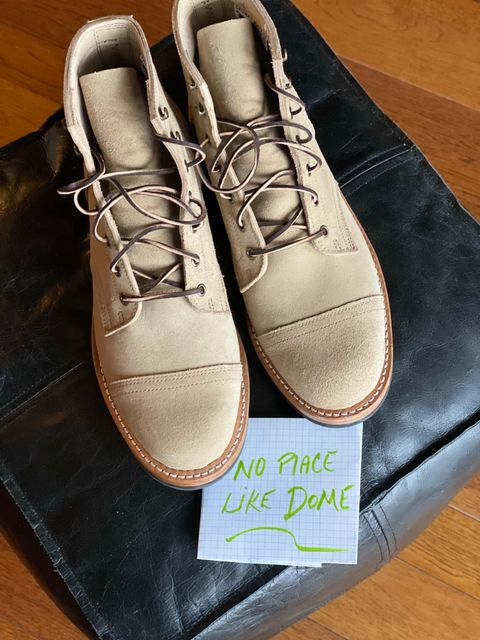 Photo by Suede_McWade on November 4, 2022 of the Truman Service Boot in Tasman Leather Group Coyote Roughout.