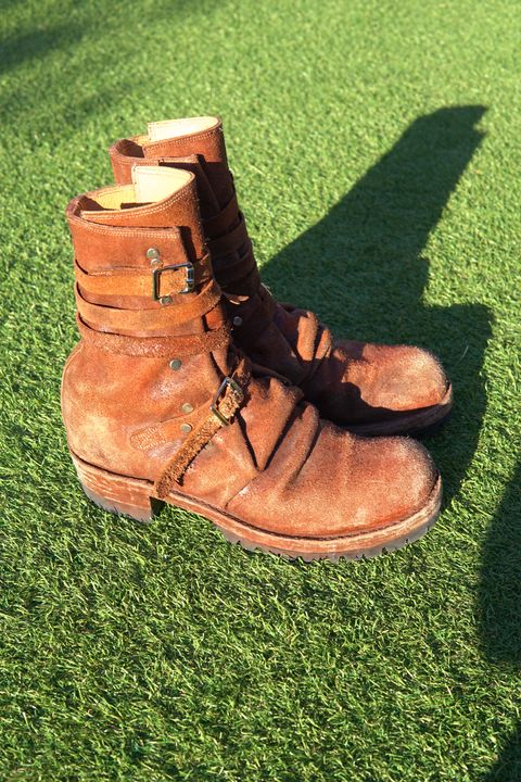 Photo by tekufu on December 4, 2024 of the Thomas Benjamin 008 in Hand-Dyed veg Tan Leather.