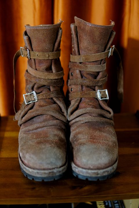 Photo by tekufu on April 2, 2025 of the Thomas Benjamin 008 in Hand-Dyed veg Tan Leather.