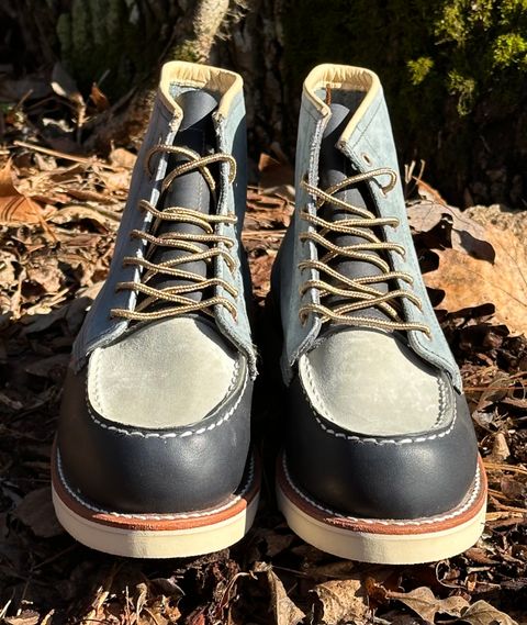 Photo by lee.goodson on February 1, 2025 of the Red Wing 6-Inch Classic Moc in Mulri-Indigo.