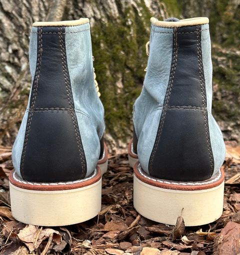 Photo by lee.goodson on March 1, 2025 of the Red Wing 6-Inch Classic Moc in Mulri-Indigo.