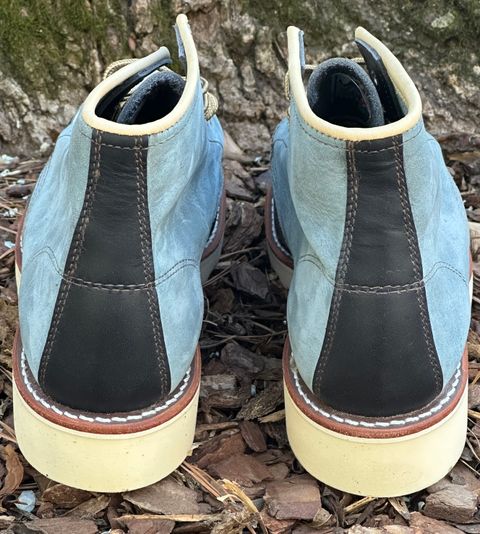 Photo by lee.goodson on March 18, 2025 of the Red Wing 6-Inch Classic Moc in Mulri-Indigo.