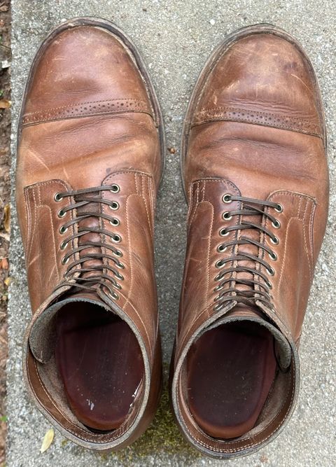 Photo by lee.goodson on April 4, 2024 of the Viberg Service Boot in Horween Natural Chromexcel.
