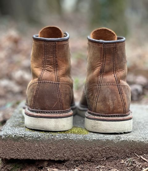Photo by lee.goodson on March 2, 2024 of the Red Wing 6-Inch Classic Moc in S.B. Foot Copper Rough and Tough.