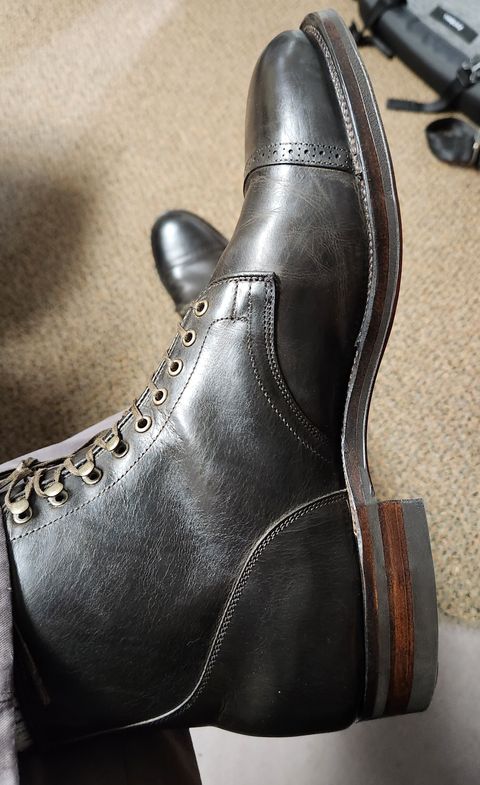 Photo by mkenny on April 6, 2023 of the Viberg Service Boot BCT in Unlisted Leather.