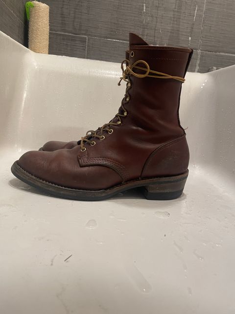 Photo by cjchris66 on November 6, 2022 of the Wesco Packer in Seidel Brown Oil Tan.