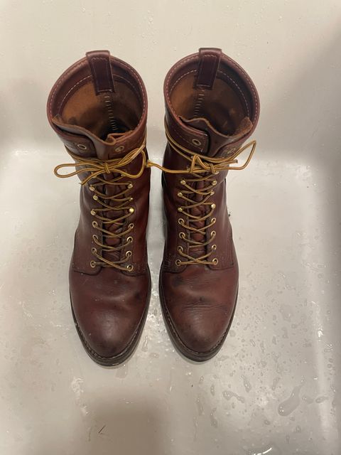 Photo by cjchris66 on November 6, 2022 of the Wesco Packer in Seidel Brown Oil Tan.
