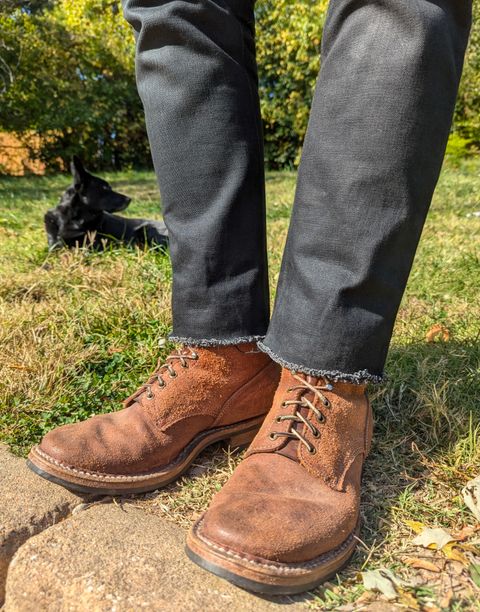 Photo by demo on October 24, 2024 of the White's 350 Cruiser in Seidel Red Dog Oil Tan Roughout.
