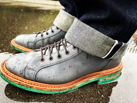 Photo by peterldavey on May 20, 2022 of the Tricker's Ethan Monkey Boot in Grey Country Calf.