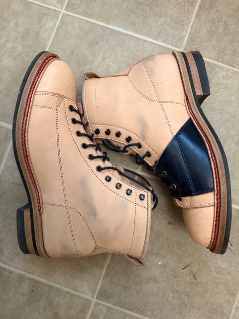 Photo by rus_boot on December 2, 2025 of the Jakkrabbits Monkey Boot in Heritage Natural Vegetable tanned.