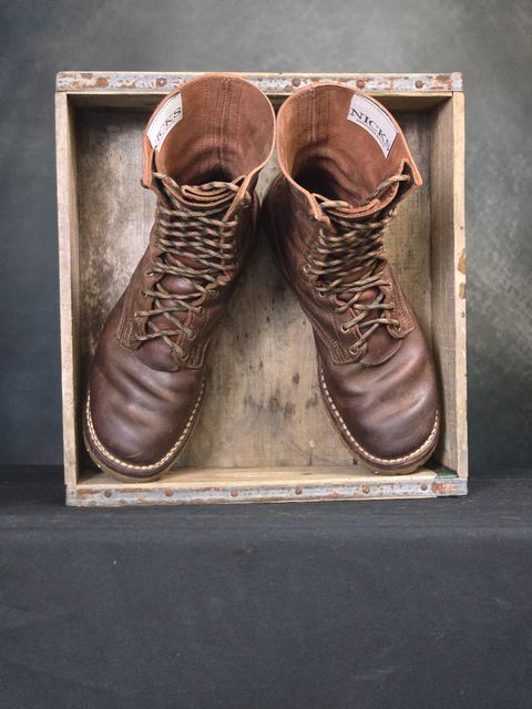Photo by ShnyHntr91 on February 1, 2026 of the Nicks BuilderPro in Horween Timber Roanoke.