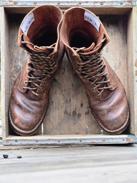Photo by ShnyHntr91 on April 2, 2026 of the Nicks BuilderPro in Horween Timber Roanoke.