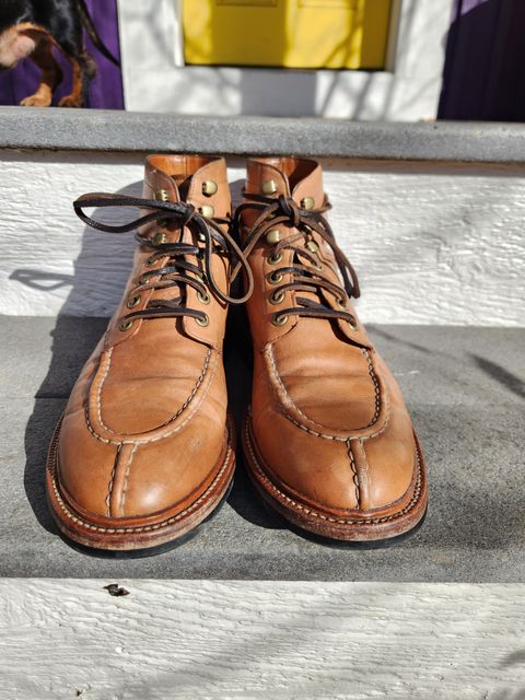 Photo by Not_Korean on March 2, 2023 of the Grant Stone Ottawa Boot in Incas Natural Kangaroo.