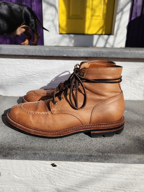 Photo by Not_Korean on March 2, 2023 of the Grant Stone Ottawa Boot in Incas Natural Kangaroo.