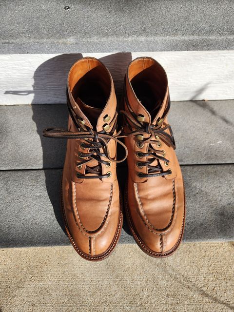 Photo by Not_Korean on March 2, 2023 of the Grant Stone Ottawa Boot in Incas Natural Kangaroo.