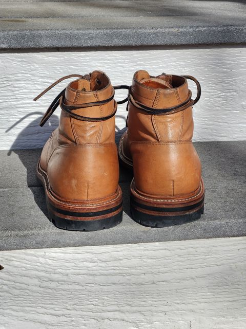 Photo by Not_Korean on April 3, 2023 of the Grant Stone Ottawa Boot in Incas Natural Kangaroo.