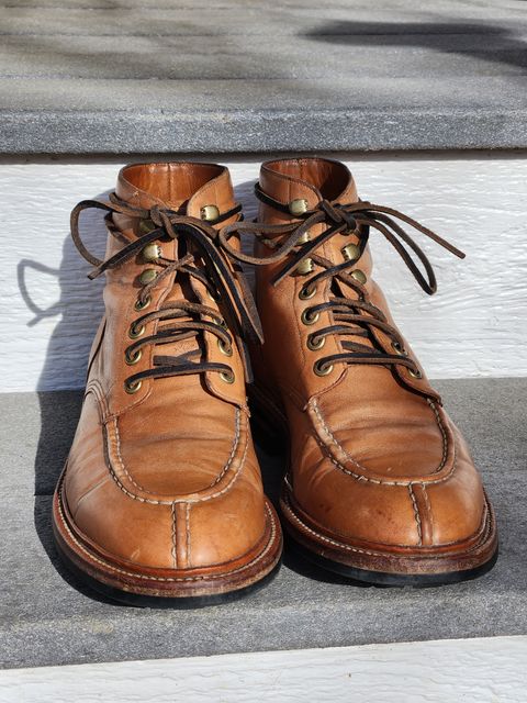 Photo by Not_Korean on April 3, 2023 of the Grant Stone Ottawa Boot in Incas Natural Kangaroo.
