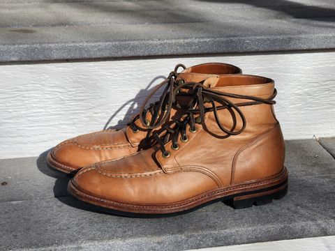 Photo by Not_Korean on April 3, 2023 of the Grant Stone Ottawa Boot in Incas Natural Kangaroo.
