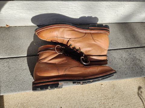 Photo by Not_Korean on April 3, 2023 of the Grant Stone Ottawa Boot in Incas Natural Kangaroo.