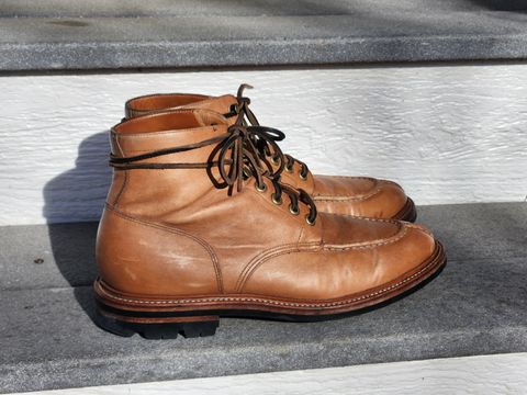 Photo by Not_Korean on April 3, 2023 of the Grant Stone Ottawa Boot in Incas Natural Kangaroo.