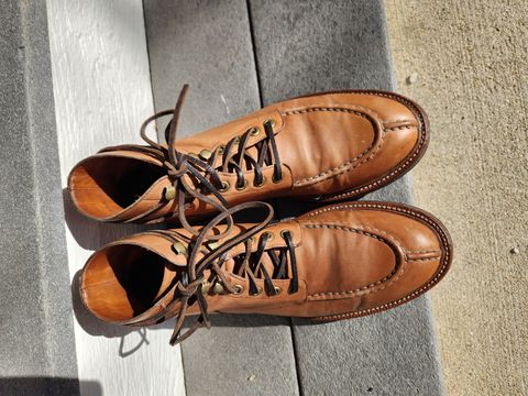 Photo by Not_Korean on April 3, 2023 of the Grant Stone Ottawa Boot in Incas Natural Kangaroo.