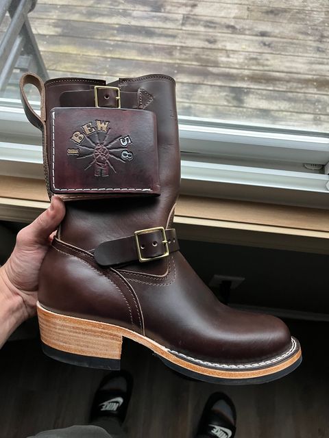 Photo by jeremy.short2 on October 25, 2023 of the Nicks Renegade in Horween Brown Chromexcel.