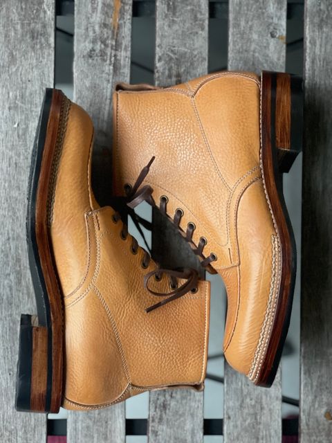 Photo by weltedware on October 5, 2022 of the Midas Spalla Derby Boot in La Bretagna Natural Ghost.