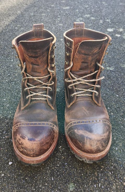 Photo by BCLEATHERGOODS on February 4, 2026 of the Imperium Hawke in Horween Cinnamon Waxed Flesh.
