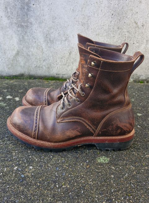 Photo by BCLEATHERGOODS on February 4, 2026 of the Imperium Hawke in Horween Cinnamon Waxed Flesh.