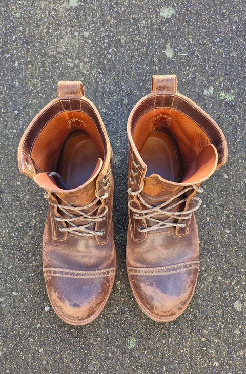 Photo by BCLEATHERGOODS on February 4, 2026 of the Imperium Hawke in Horween Cinnamon Waxed Flesh.