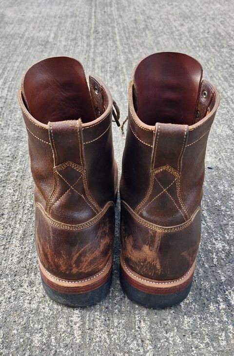Photo by BCLEATHERGOODS on March 2, 2026 of the Imperium Hawke in Horween Cinnamon Waxed Flesh.