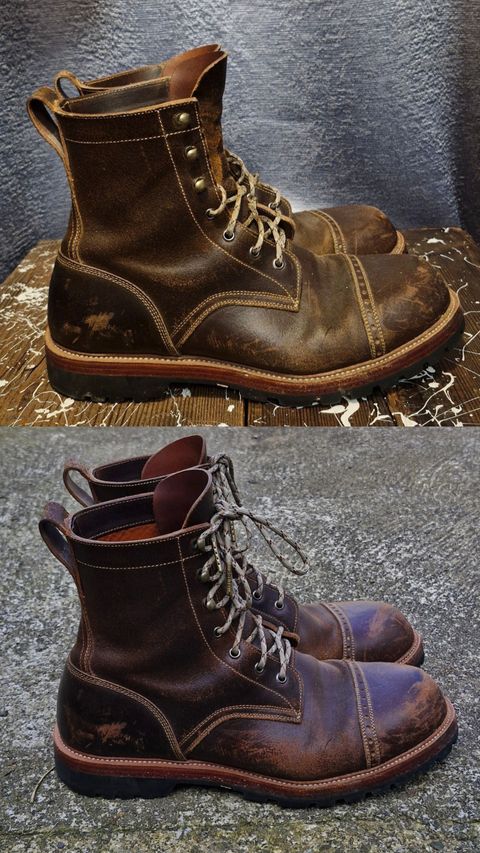 Photo by BCLEATHERGOODS on April 2, 2026 of the Imperium Hawke in Horween Cinnamon Waxed Flesh.