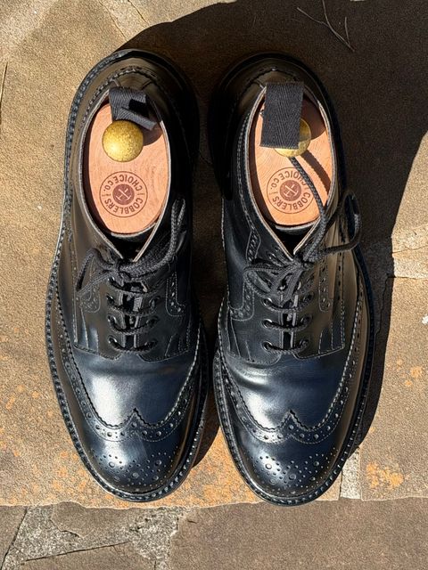 Photo by escapedTexan on February 28, 2026 of the Tricker's Stow Country Boot in Black Calf.