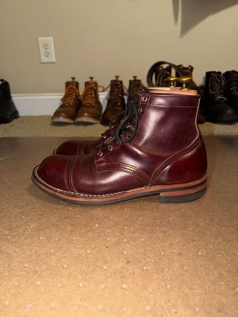 Photo by escapedTexan on February 27, 2026 of the Nicks Americana in Horween Color 8 Chromexcel.