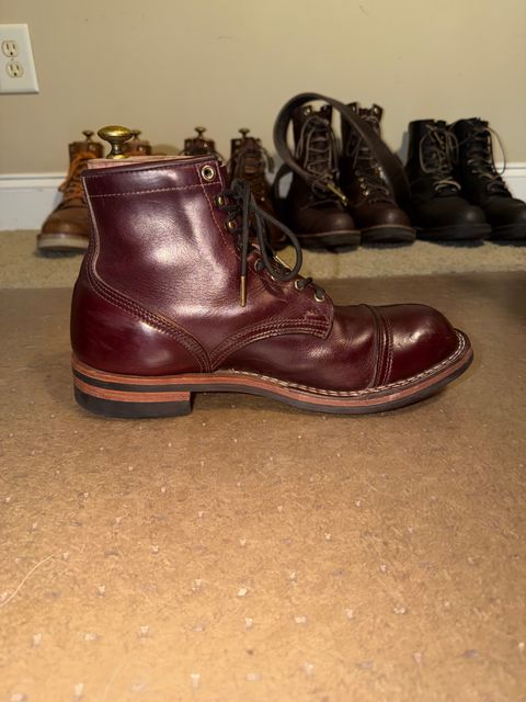 Photo by escapedTexan on February 27, 2026 of the Nicks Americana in Horween Color 8 Chromexcel.