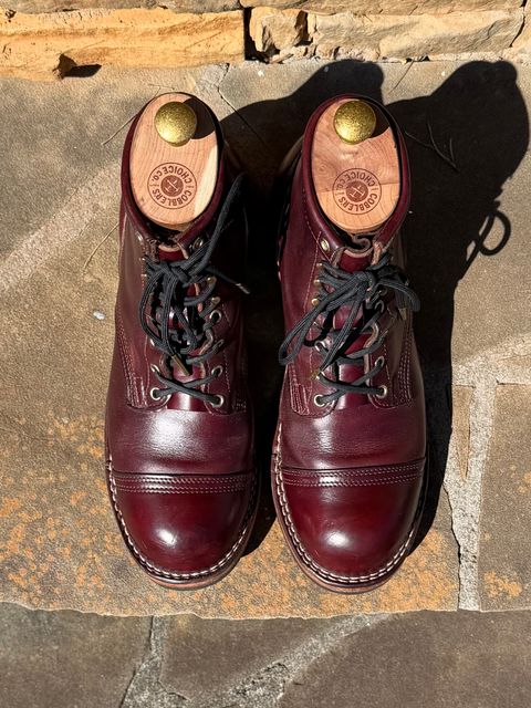 Photo by escapedTexan on February 28, 2026 of the Nicks Americana in Horween Color 8 Chromexcel.