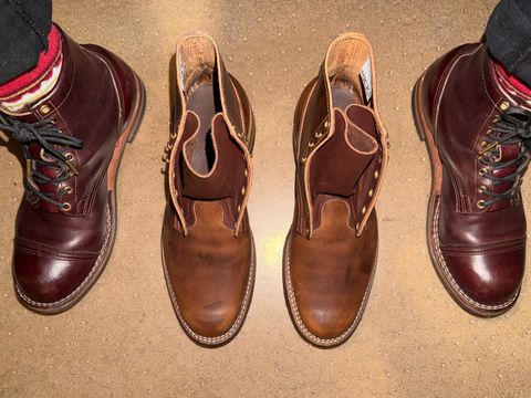 Photo by escapedTexan on February 25, 2026 of the Nicks 1925 Last Dress Boot in Horween Cypress Italian Brown.