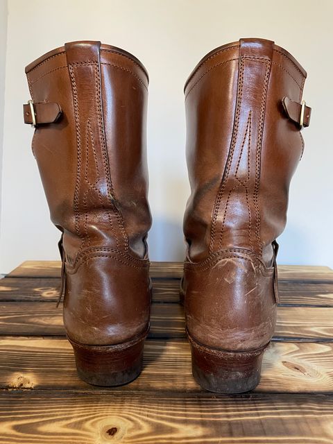 Photo by BacidiaGlory on March 5, 2024 of the Briselblack The Keeper 'Type 2' Engineer Boot in Maryam Toscanello Horsebutt.