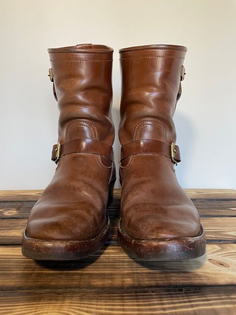 Photo by BacidiaGlory on March 5, 2024 of the Briselblack The Keeper 'Type 2' Engineer Boot in Maryam Toscanello Horsebutt.