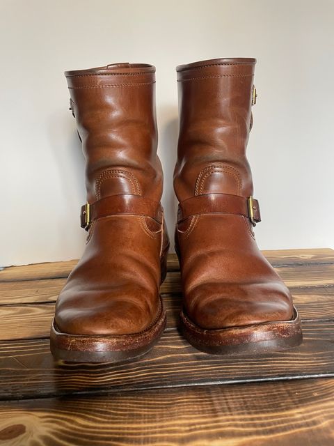 Photo by BacidiaGlory on April 3, 2024 of the Briselblack The Keeper 'Type 2' Engineer Boot in Maryam Toscanello Horsebutt.