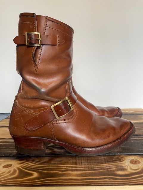 Photo by BacidiaGlory on April 3, 2024 of the Briselblack The Keeper 'Type 2' Engineer Boot in Maryam Toscanello Horsebutt.