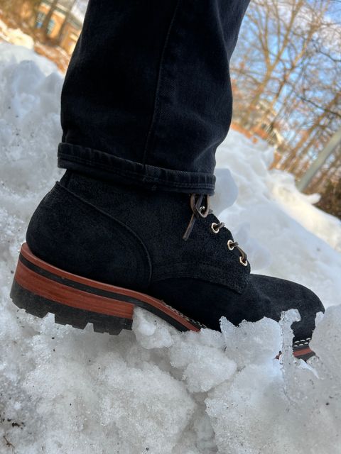 Photo by goblutes on January 24, 2025 of the Nicks BuilderPro in Seidel MaxSupport Black Roughout.